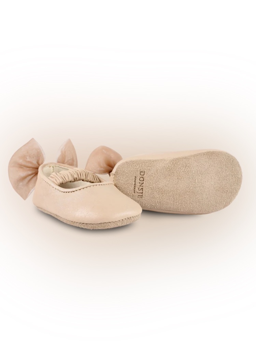 Donsje Layux Ballerinas Flat Dress Shoes Powder Pink Nubuck Sz 2-3 EU 17